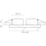 Встраиваемый светильник LIGHTSTAR Rifle 2544